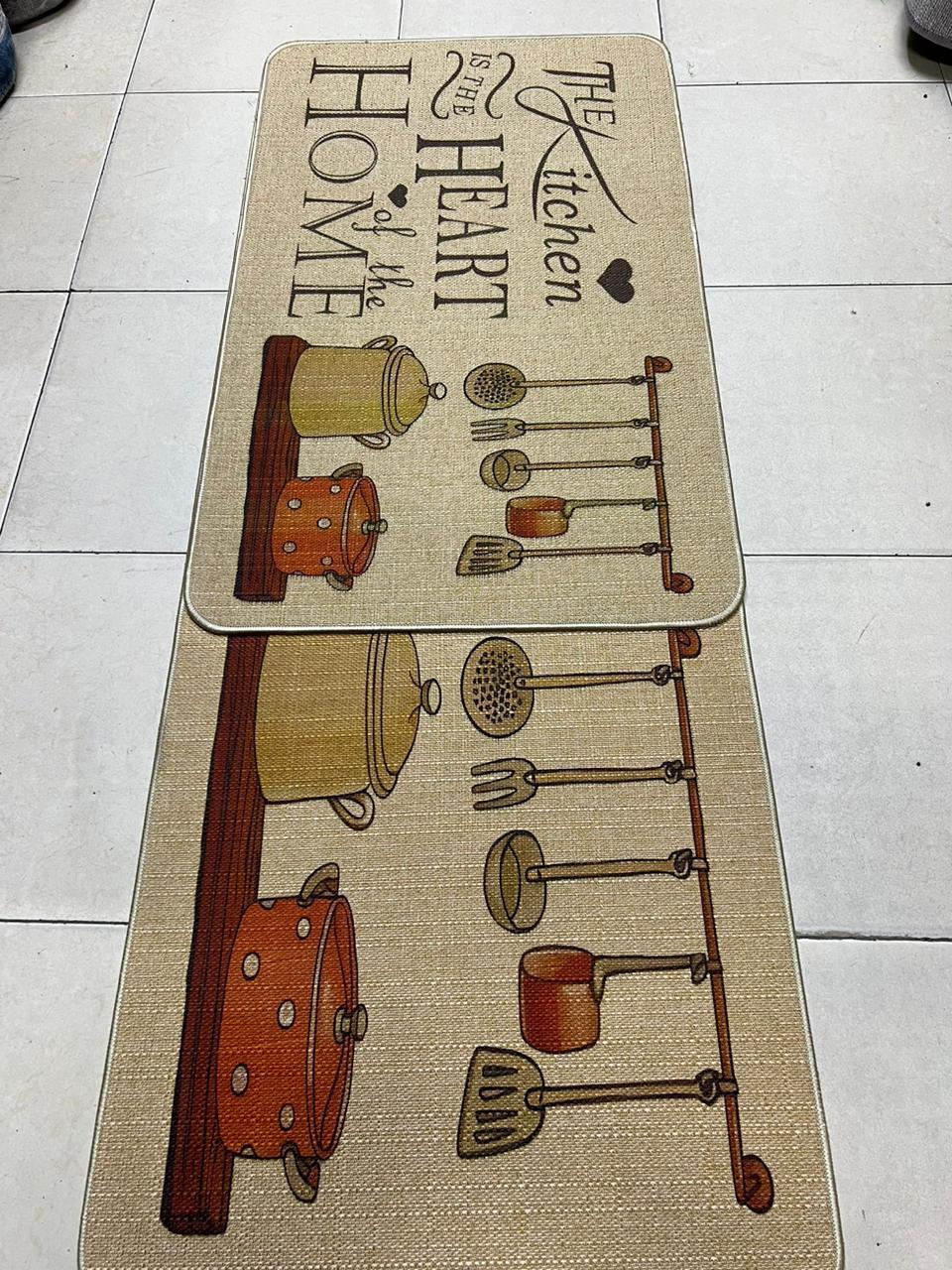 Beige kitchen Mat
